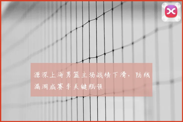 源深上海男篮主场战绩下滑，防线漏洞成赛季关键瓶颈